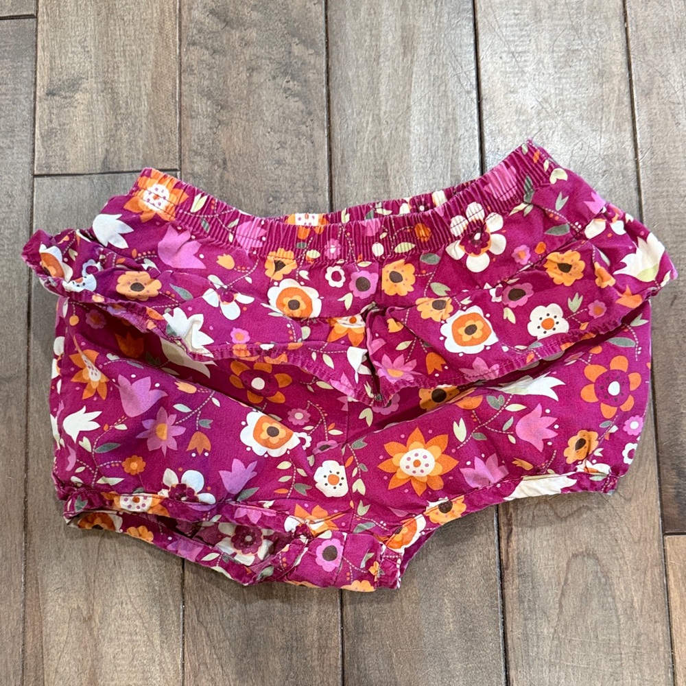 Floral Pink and Orange Shorts